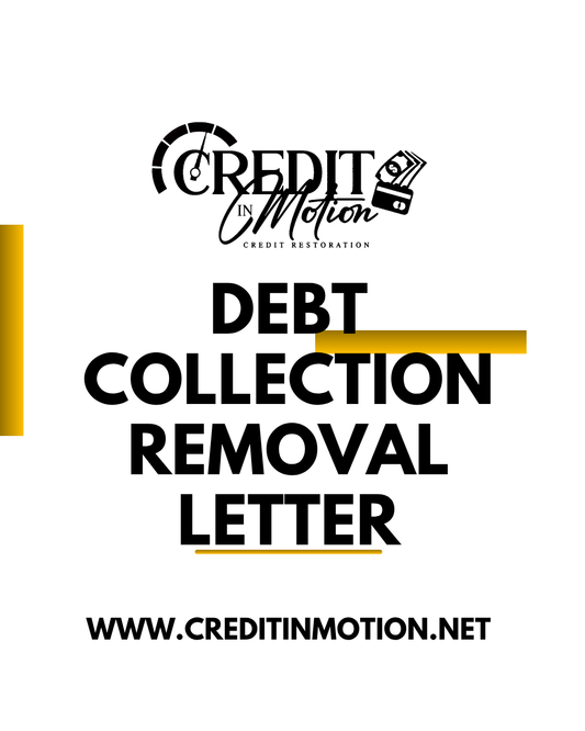 DEBT COLLECTION REMOVAL LETTER