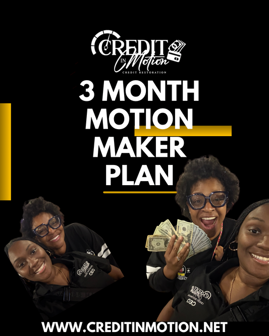 3 MONTH CREDIT RESET PLAN